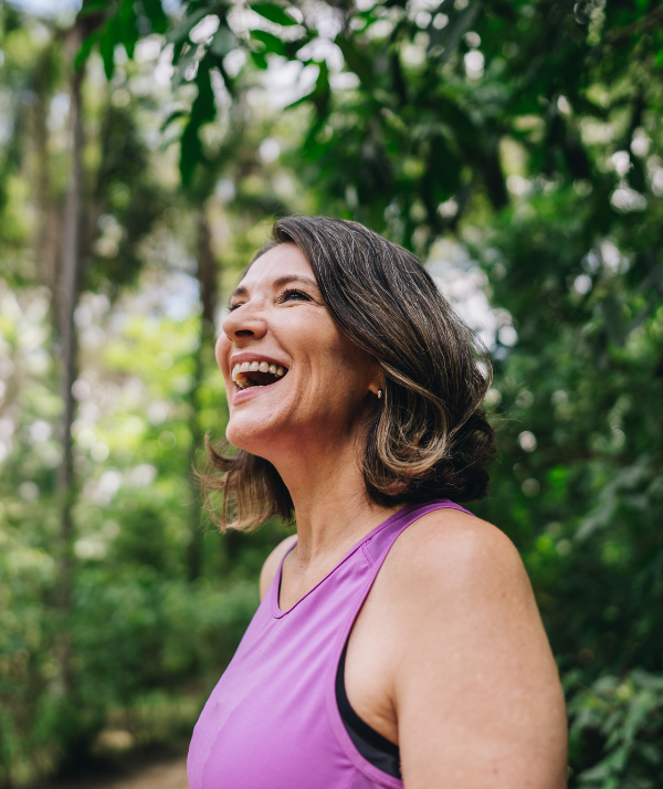 Woman smiling