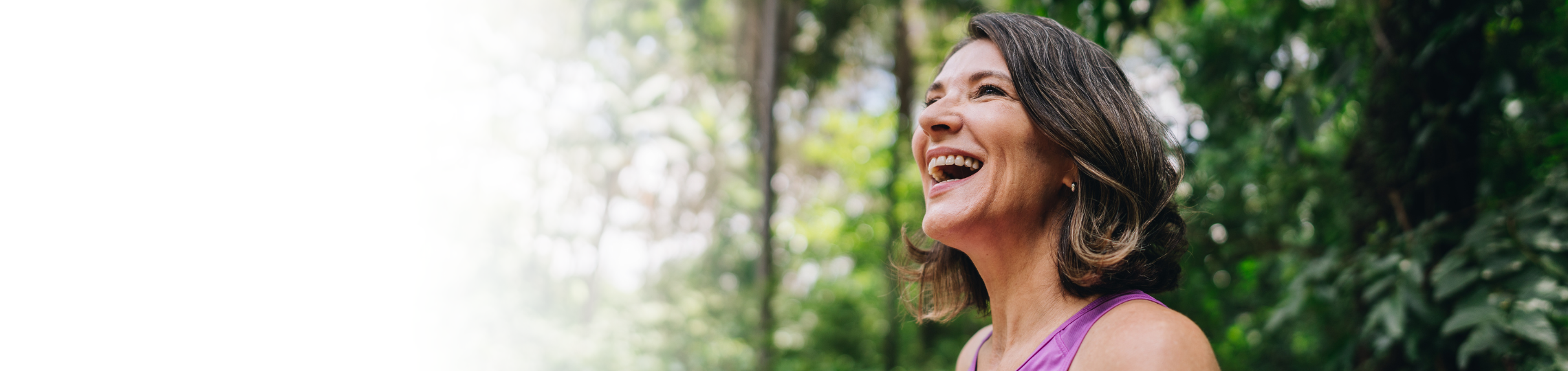 Woman smiling